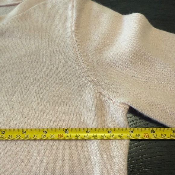 Peck & Peck Luxury 100% Cashmere Sweater Pink Boat Neck Size L - Picture 4 of 7